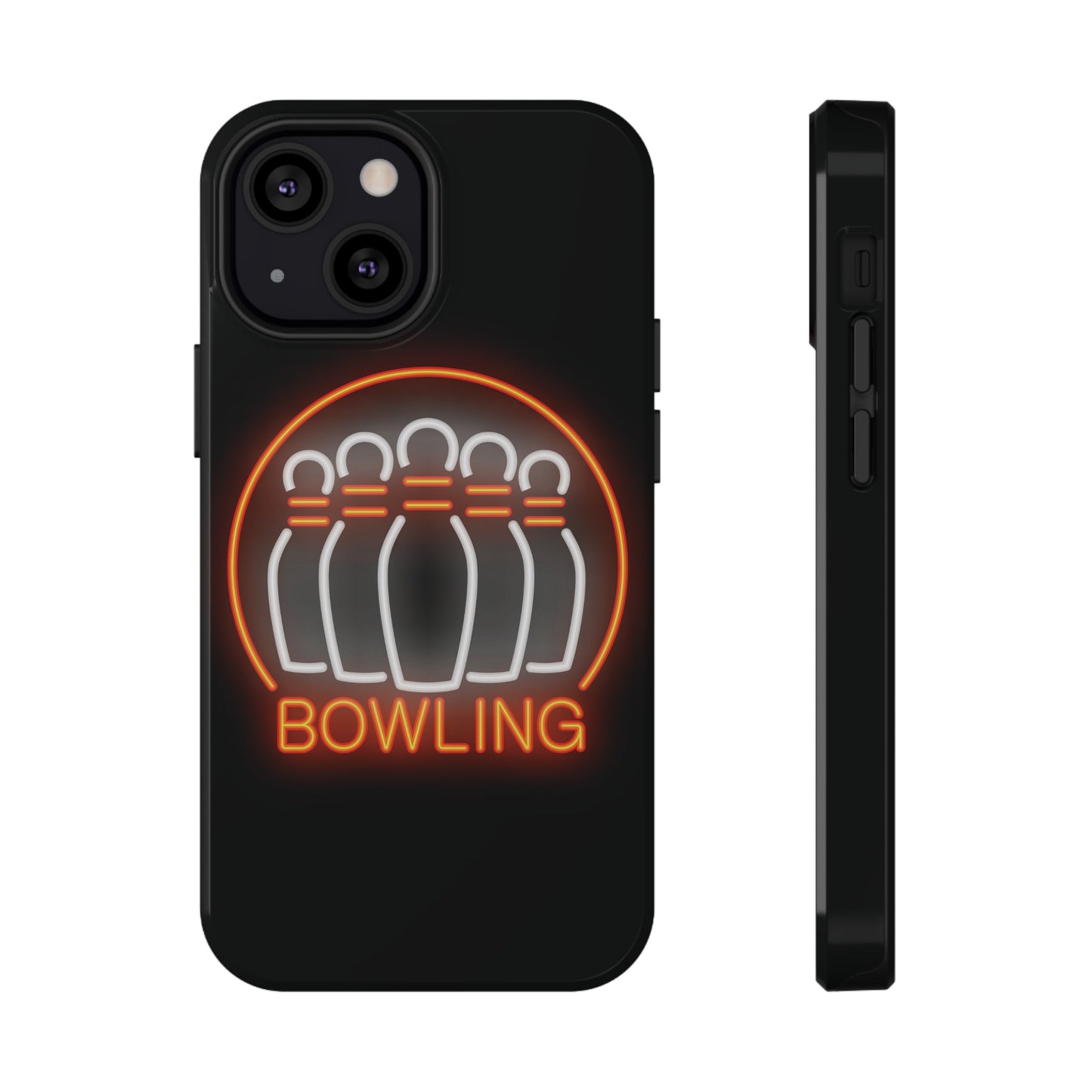 Neon Bowling Impact-Resistant Phone Case