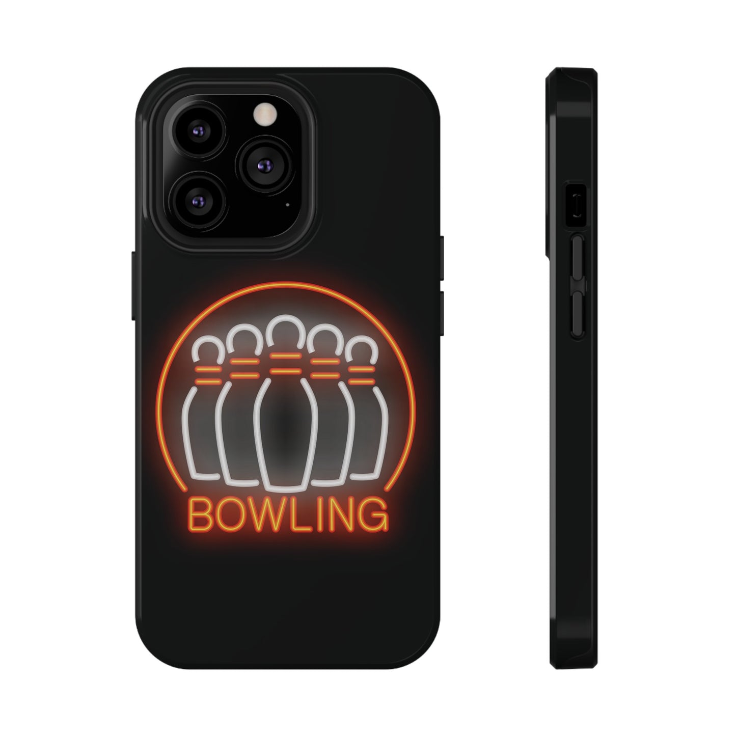 Neon Bowling Impact-Resistant Phone Case