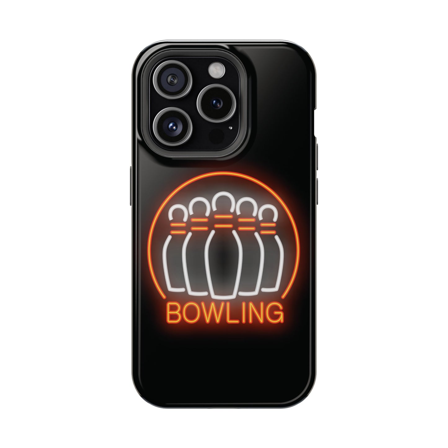 Neon Bowling Impact-Resistant Phone Case