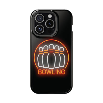 Neon Bowling Impact-Resistant Phone Case