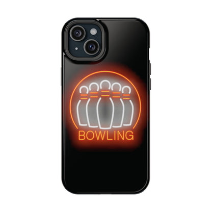 Neon Bowling Impact-Resistant Phone Case