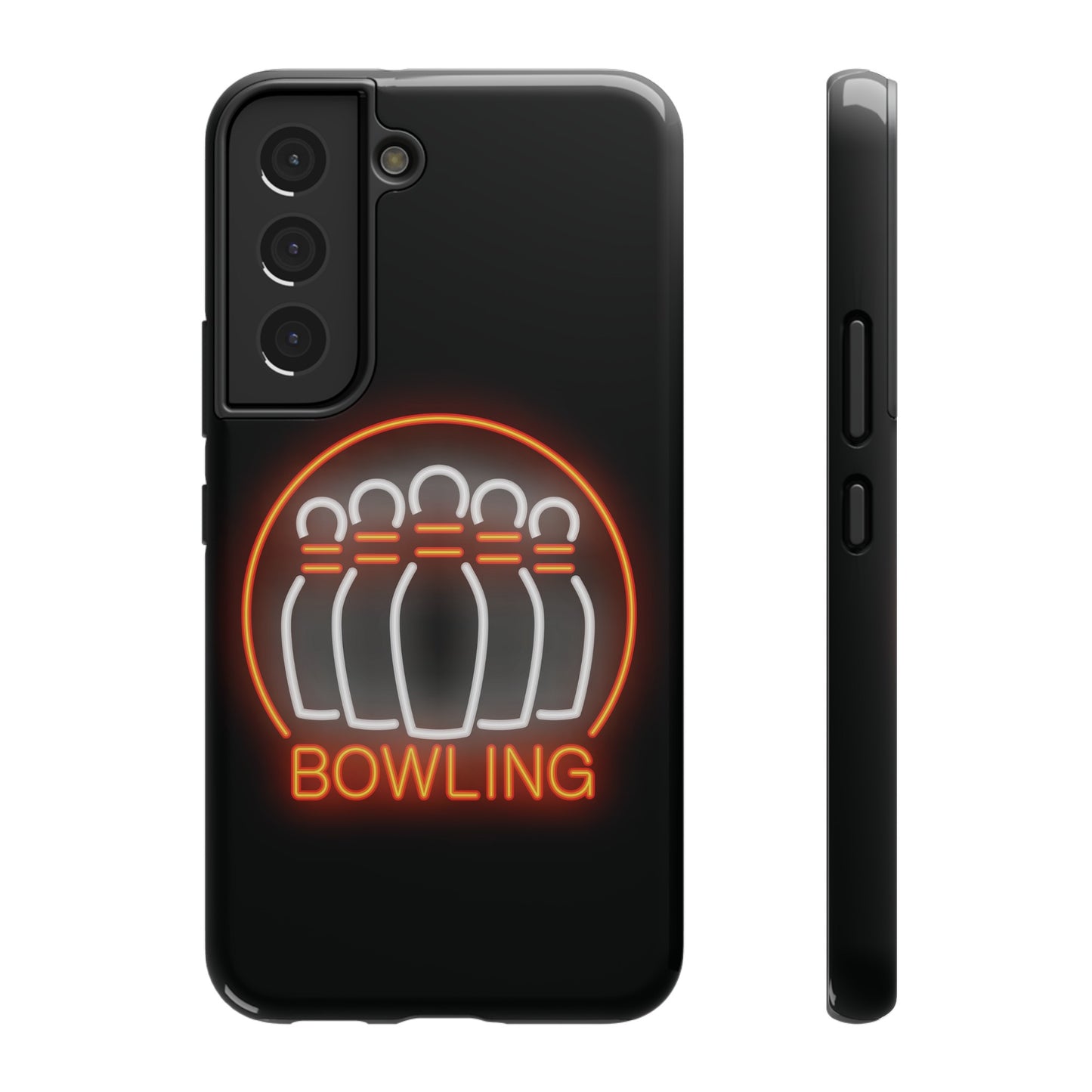 Neon Bowling Impact-Resistant Phone Case