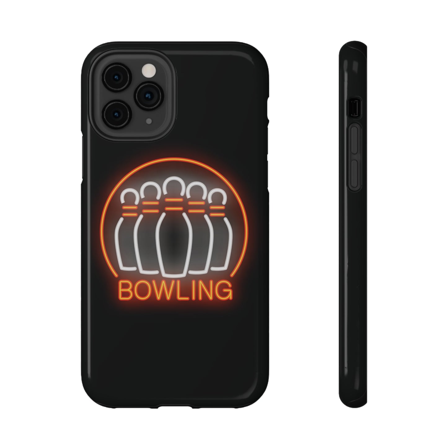 Neon Bowling Impact-Resistant Phone Case