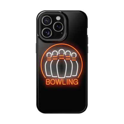 Neon Bowling Impact-Resistant Phone Case