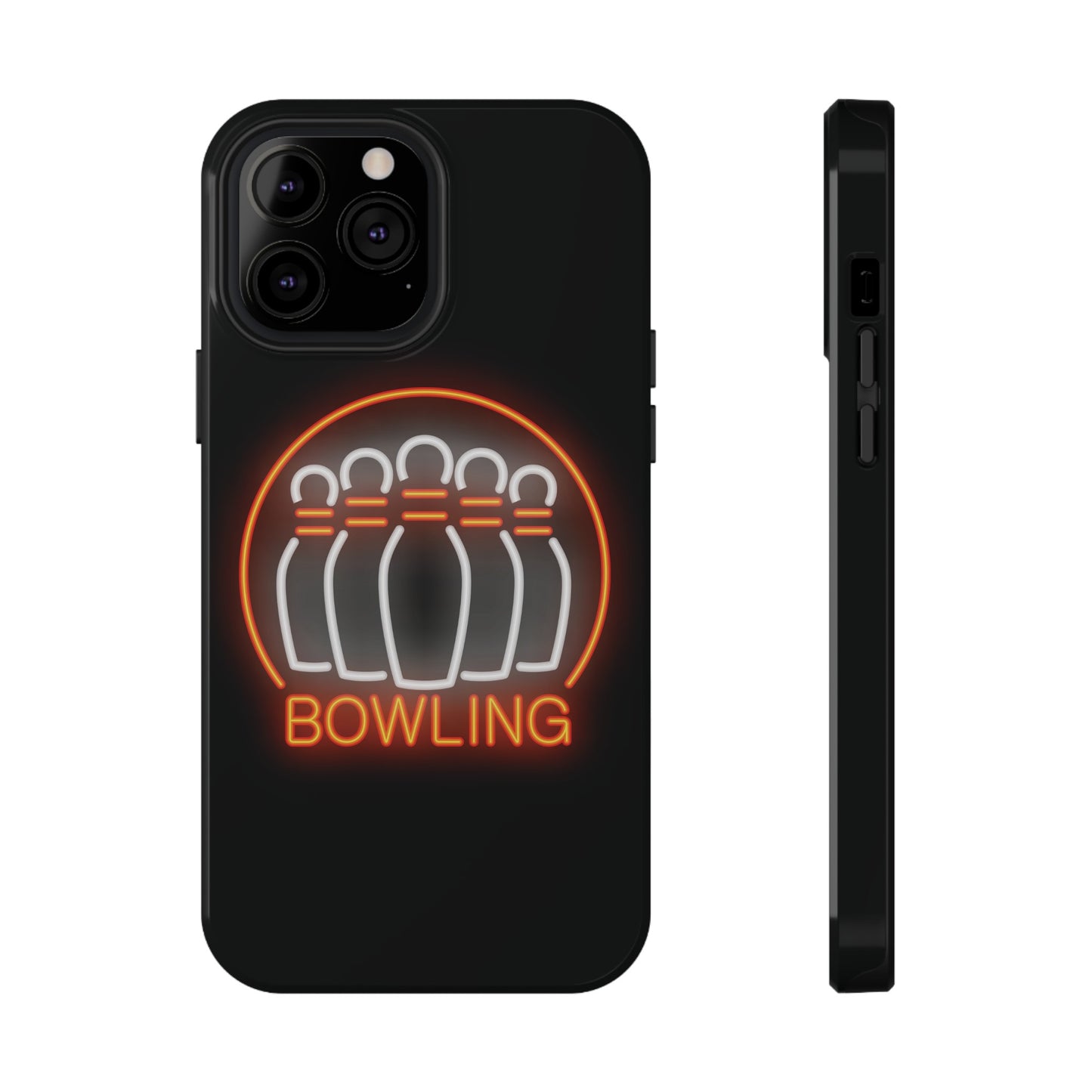 Neon Bowling Impact-Resistant Phone Case