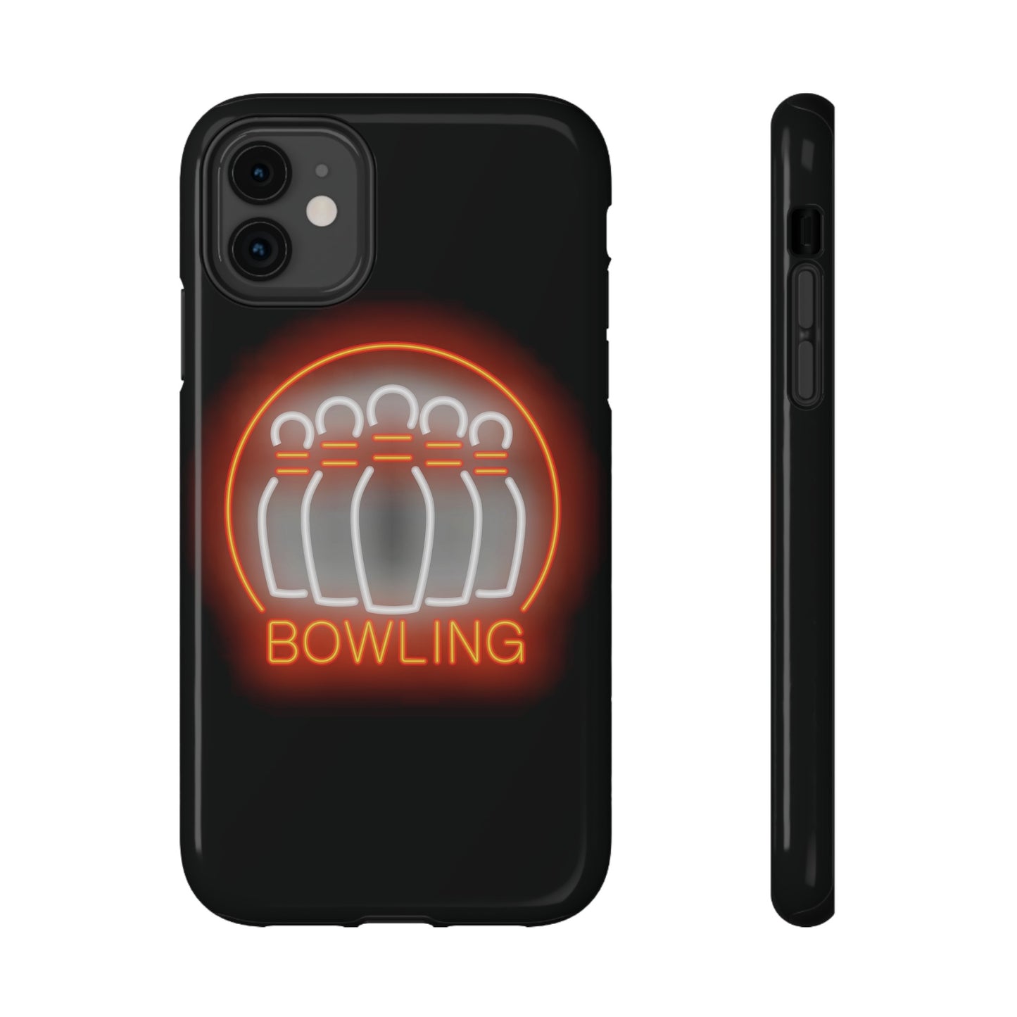 Neon Bowling Impact-Resistant Phone Case