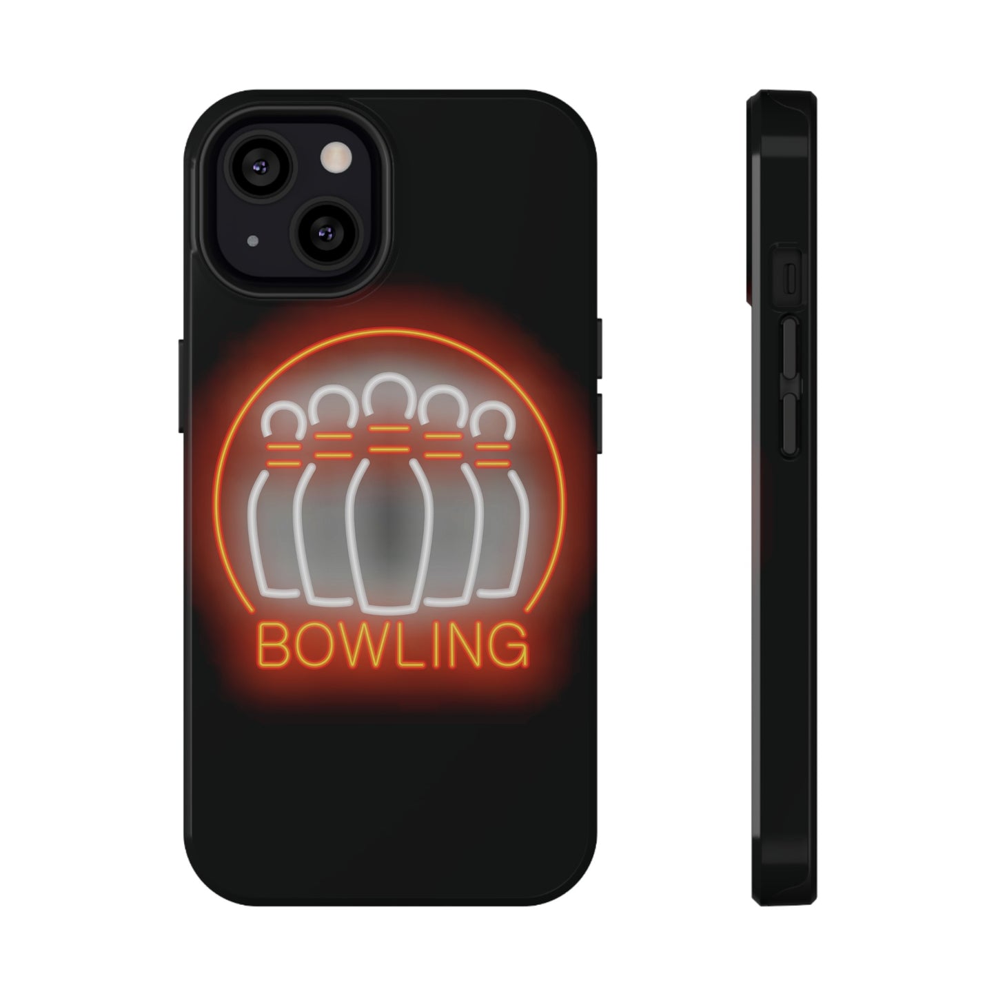 Neon Bowling Impact-Resistant Phone Case