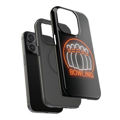 Neon Bowling Impact-Resistant Phone Case