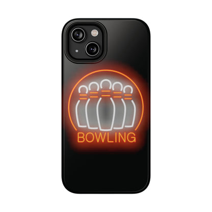 Neon Bowling Impact-Resistant Phone Case