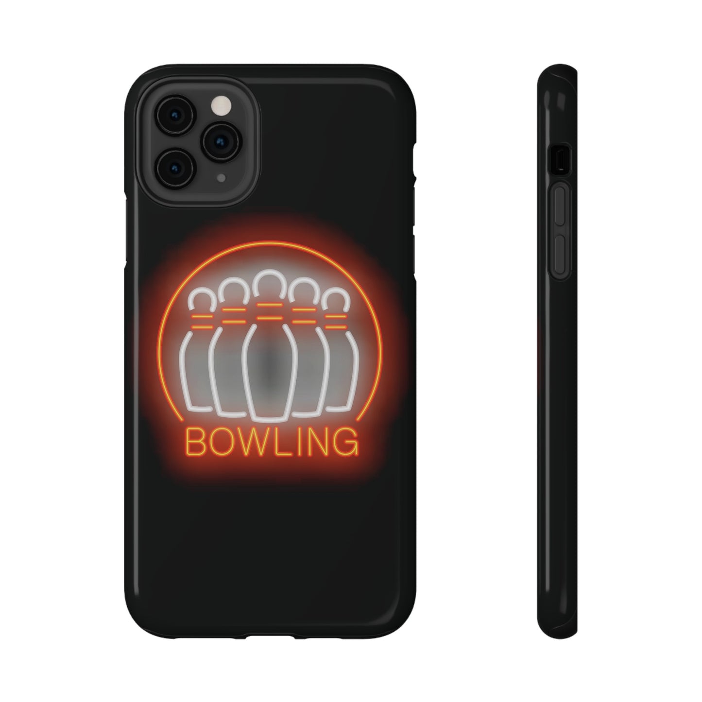 Neon Bowling Impact-Resistant Phone Case