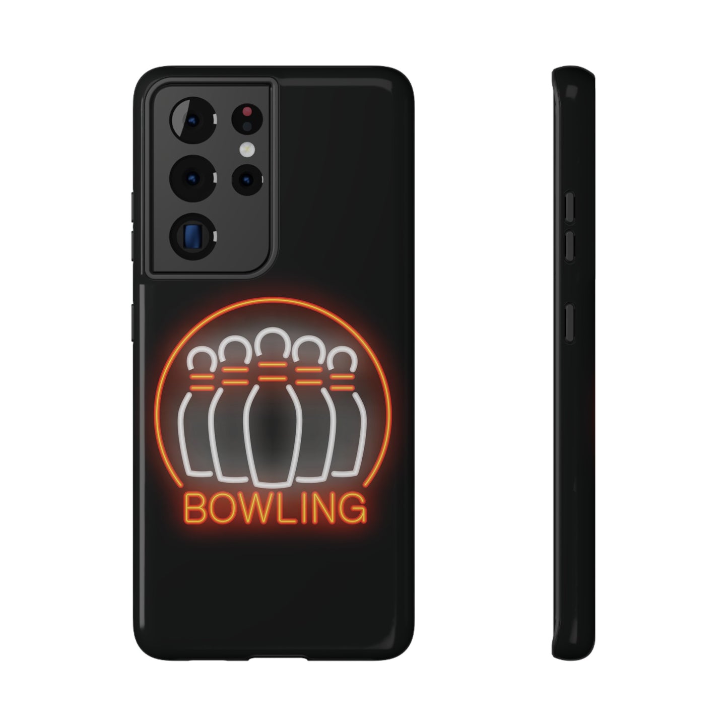 Neon Bowling Impact-Resistant Phone Case