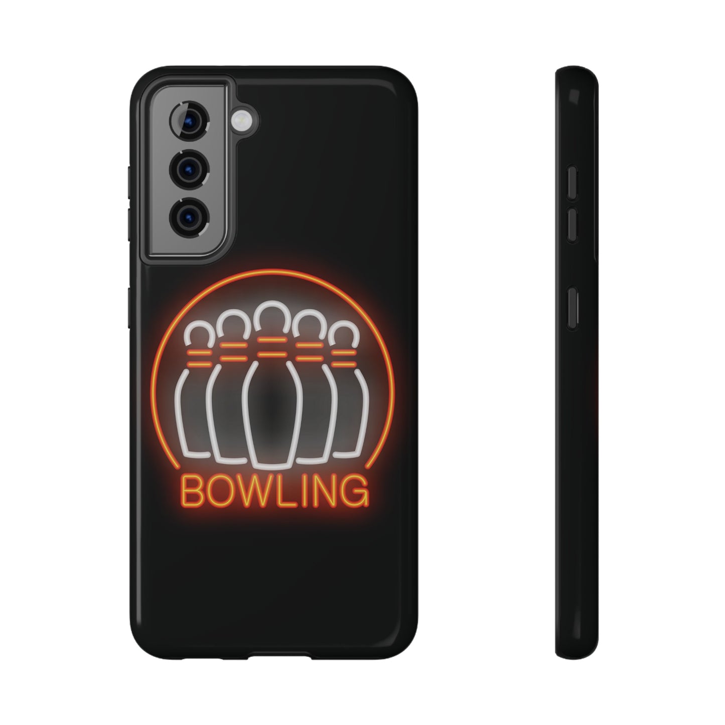 Neon Bowling Impact-Resistant Phone Case