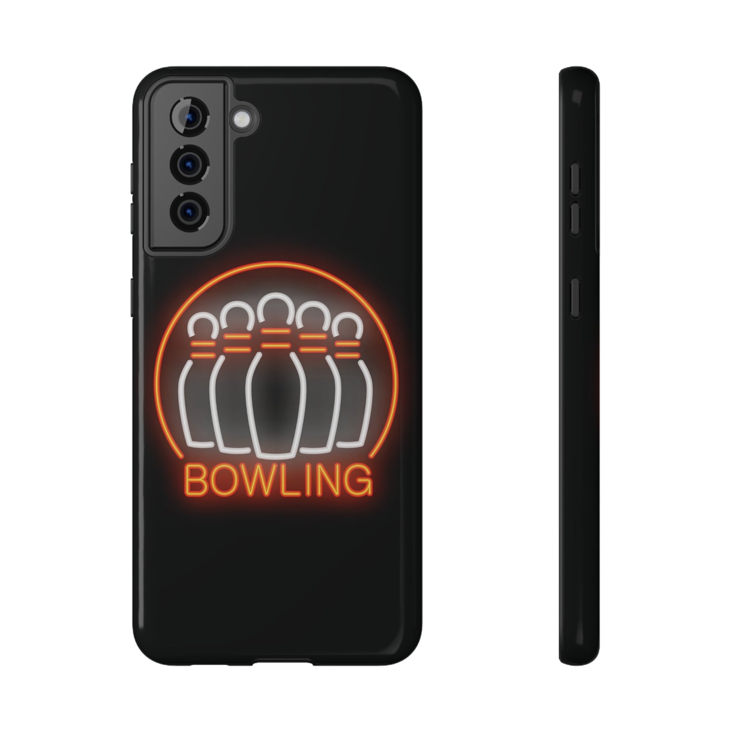 Neon Bowling Impact-Resistant Phone Case